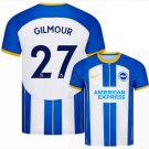 GILMOUR #27 Brighton & Hove Albion 2022 2023 Home Men Football Soccer Shirt Jersey 22-23