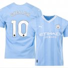 GREALISH #10 Manchester City 2023 2024 Home Men Football Soccer Shirt Jersey 23-24