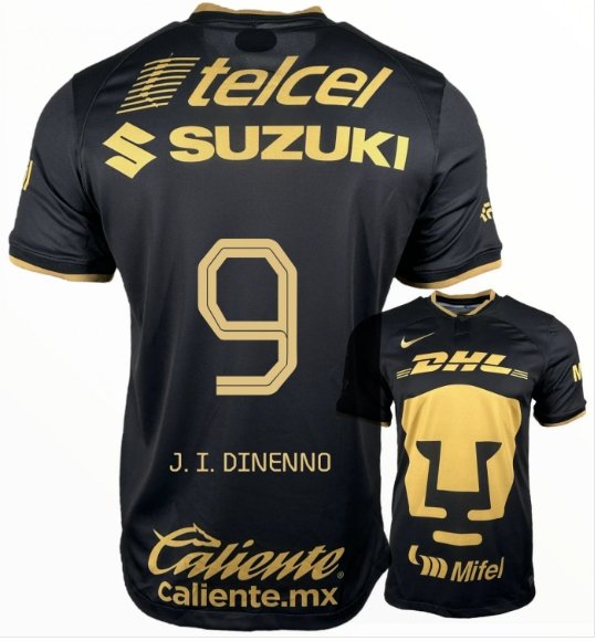 J. I. DINENNO #9 Pumas Unam 2022 2023 3rd Third Men Football Soccer Shirt Jersey 22-23