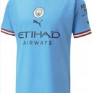 Manchester City 2022 2023 Home Men Football Soccer Shirt Jersey 22-23