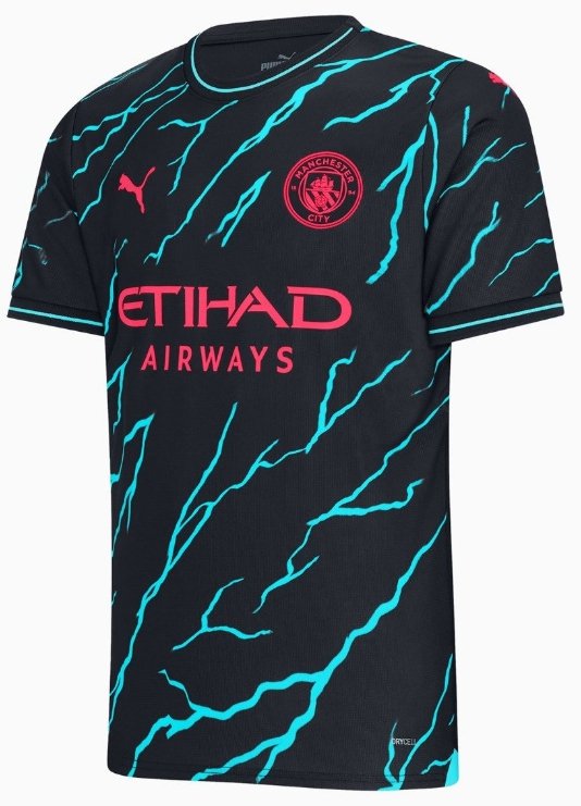 Manchester City 2023 2024 3rd Third Men Football Soccer Shirt Jersey 23-24