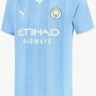 Manchester City 2023 2024 Home Men Football Soccer Shirt Jersey 23-24