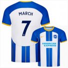 MARCH #7 Brighton & Hove Albion 2022 2023 Home Men Football Soccer Shirt Jersey 22-23