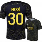 MESSI #30 Paris Saint Germain 2022 2023 4th Fourth Men Football Soccer Shirt Jersey 22-23
