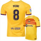 PEDRI #8 Barcelona Senyera 2022 2023 4th Fourth Men Football Soccer Shirt Jersey 22-23