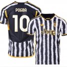 POGBA #10 Juventus 2023 2024 Home Men Football Soccer Shirt Jersey 23-24