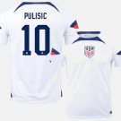 PULISIC #10 USA USMNT World Cup 2022 2023 Home Men Football Soccer Shirt Jersey 22-23