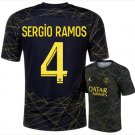 SERGIO RAMOS #4 Paris Saint Germain 2022 2023 4th Fourth Men Football Soccer Shirt Jersey 22-23