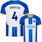 WEBSTER #4 Brighton & Hove Albion 2022 2023 Home Men Football Soccer Shirt Jersey 22-23