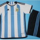 Argentina Kids World Cup Home Shirt Jersey Kit 22-23 Youth Soccer Football 2022-2023