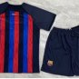 Barcelona Kids Home Shirt Jersey Kit 22-23 Youth Soccer Football 2022-2023