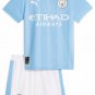 BERNARDO #20 Manchester City Kids Home Shirt Jersey Kit 23-24 Youth Soccer Football 2023-2024