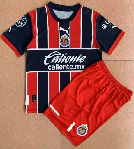 Chivas Guadalajara Kids 3rd Third Shirt Jersey Kit 22-23 Youth Soccer Football 2022-2023