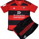 Kids CD Mirandes Home Shirt Jersey Kit 23-24 Youth Soccer Football 2023-2024
