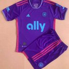Kids Charlotte FC Away Shirt Jersey Kit 23-24 Youth Soccer Football 2023-2024