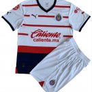 Kids Chivas Guadalajara Away Shirt Jersey Kit 23-24 Youth Soccer Football 2023-2024