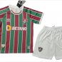 Kids Fluminense FC Home Shirt Jersey Kit 23-24 Youth Soccer Football 2023-2024