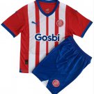 Kids Girona FC Home Shirt Jersey Kit 23-24 Youth Soccer Football 2023-2024