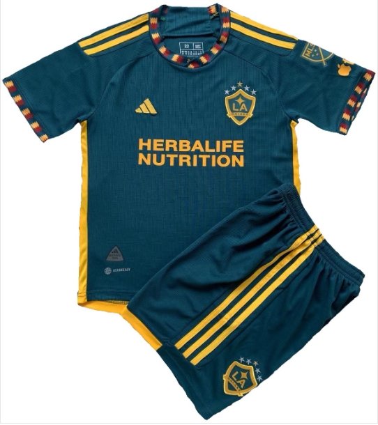 Kids LA Galaxy Away Shirt Jersey Kit 23-24 Youth Soccer Football 2023-2024