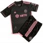 Kids MESSI #10 Inter Miami Away Black Shirt Jersey Kit 23-24 Youth Soccer Football 2023-2024