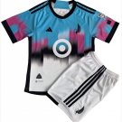 Kids Minnesota United FC Away Shirt Jersey Kit 23-24 Youth Soccer Football 2023-2024