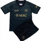 Kids Napoli 3rd Third Shirt Jersey Kit 23-24 Youth Soccer Football 2023-2024