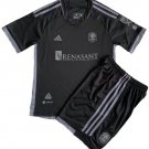 Kids Nashville SC Black Away Shirt Jersey Kit 23-24 Youth Soccer Football 2023-2024