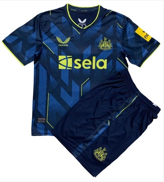 Kids Newcastle United 3rd Third Shirt Jersey Kit 23-24 Youth Soccer Football 2023-2024