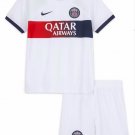 Kids Paris Saint Germain Away Shirt Jersey Kit 23-24 Youth Soccer Football 2023-2024