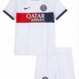Kids Paris Saint Germain Away Shirt Jersey Kit 23-24 Youth Soccer Football 2023-2024