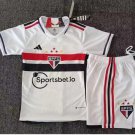 Kids Sao Paulo FC Home Shirt Jersey Kit 23-24 Youth Soccer Football 2023-2024