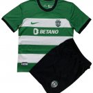 Kids Sporting CP Lisbon Home Shirt Jersey Kit 23-24 Youth Soccer Football 2023-2024