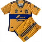 Kids Tigres UANL Home Shirt Jersey Kit 23-24 Youth Soccer Football 2023-2024