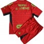 Kids Tigres UANL Red Goalkeeper Shirt Jersey Kit 23-24 Youth Soccer Football 2023-2024