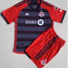 Kids Toronto FC Home Shirt Jersey Kit 23-24 Youth Soccer Football 2023-2024