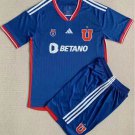 Kids Universidad Chile Home Shirt Jersey Kit 23-24 Youth Soccer Football 2023-2024