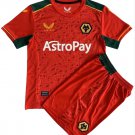 Kids Wolverhampton Wanderers Away Shirt Jersey Kit 23-24 Youth Soccer Football 2023-2024