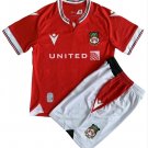 Kids Wrexham Home Shirt Jersey Kit 23-24 Youth Soccer Football 2023-2024