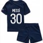 MESSI #30 Paris Saint Germain Kids Home Shirt Jersey Kit 22-23 Youth Soccer Football 2022-2023