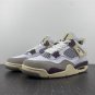 A Ma Maniere X Air Jordan 4 White Medium Grey Violet Ore