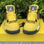 Air Jordan 4 &acirc;��Lightning 2021&acirc;�� Tour YellowDark Blue-Grey-White