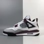 Air Jordan 4 &acirc;��PSG&acirc;�� WhiteNeutral Grey-Black-Bordeaux