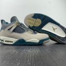 Air Jordan 4 Beige Dark Grey Blue White