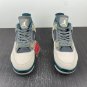 Air Jordan 4 Beige Dark Grey Blue White
