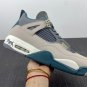 Air Jordan 4 Beige Dark Grey Blue White