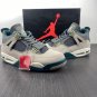 Air Jordan 4 Beige Dark Grey Blue White