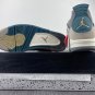 Air Jordan 4 Beige Dark Grey Blue White