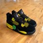 air Jordan 4 retro  Thunder  BlackTour Yellow