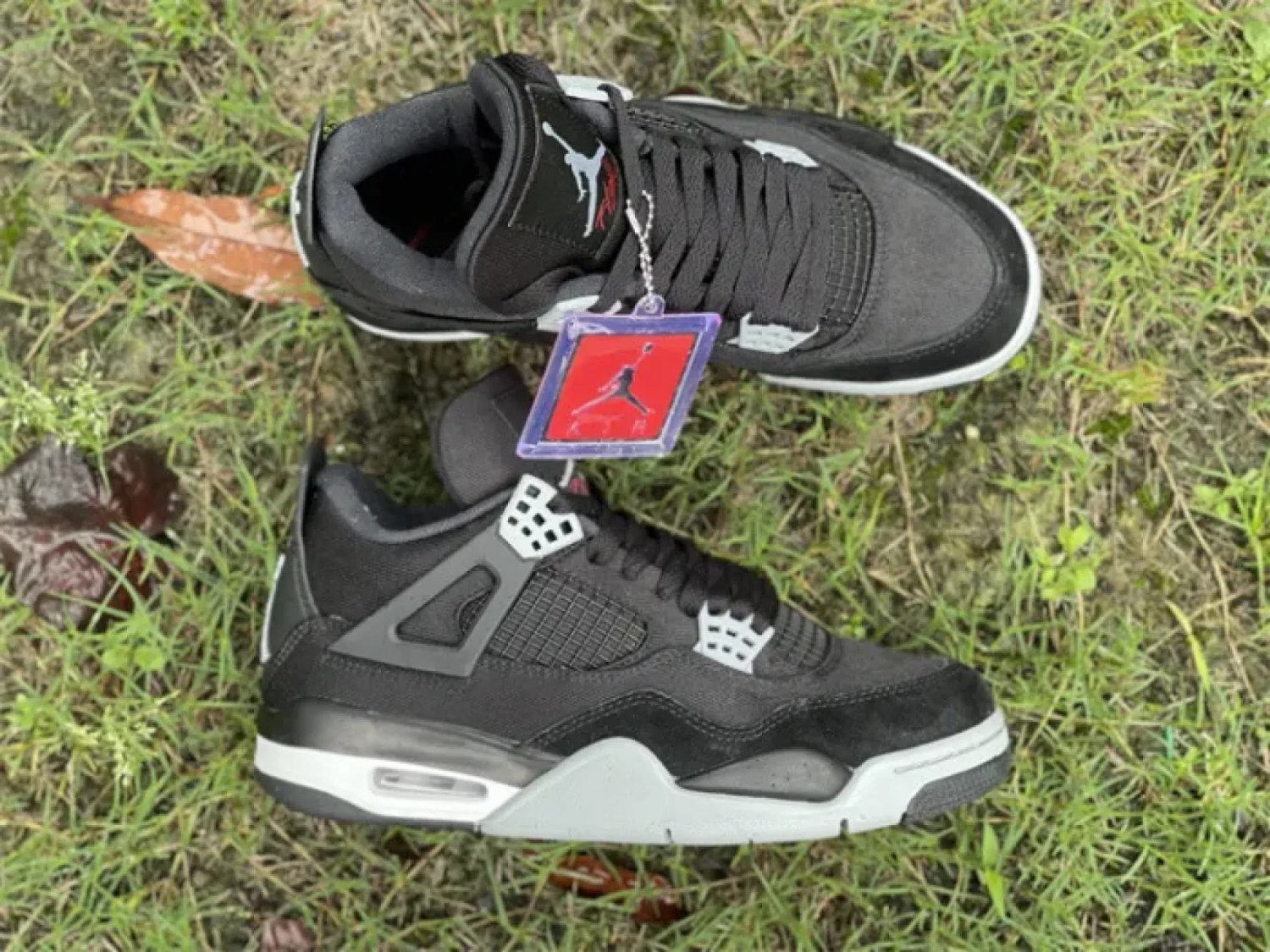 Air Jordan 4 Retro 'Black Canvas'