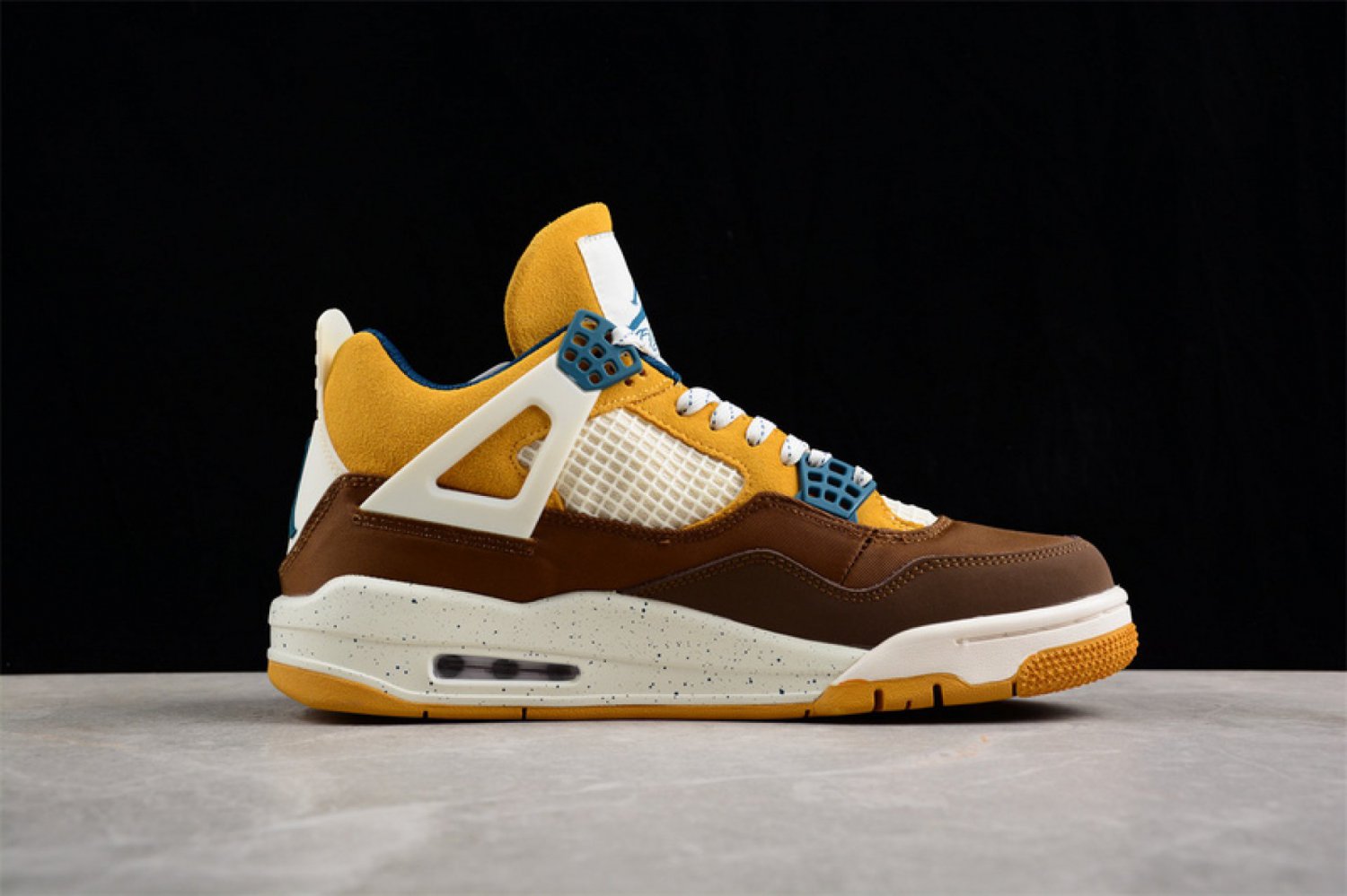 AIR JORDAN 4 RETRO GS CACAO WOWGEODE TEALALE BROWNTWINESAIL